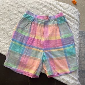 Vintage David smith y2k pastel high waisted shorts